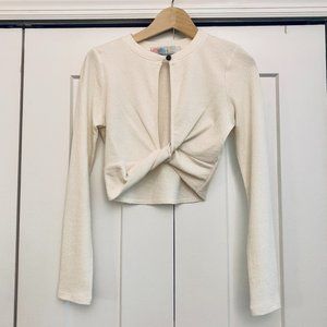 Free People FP Beach Twist Front Crop Top